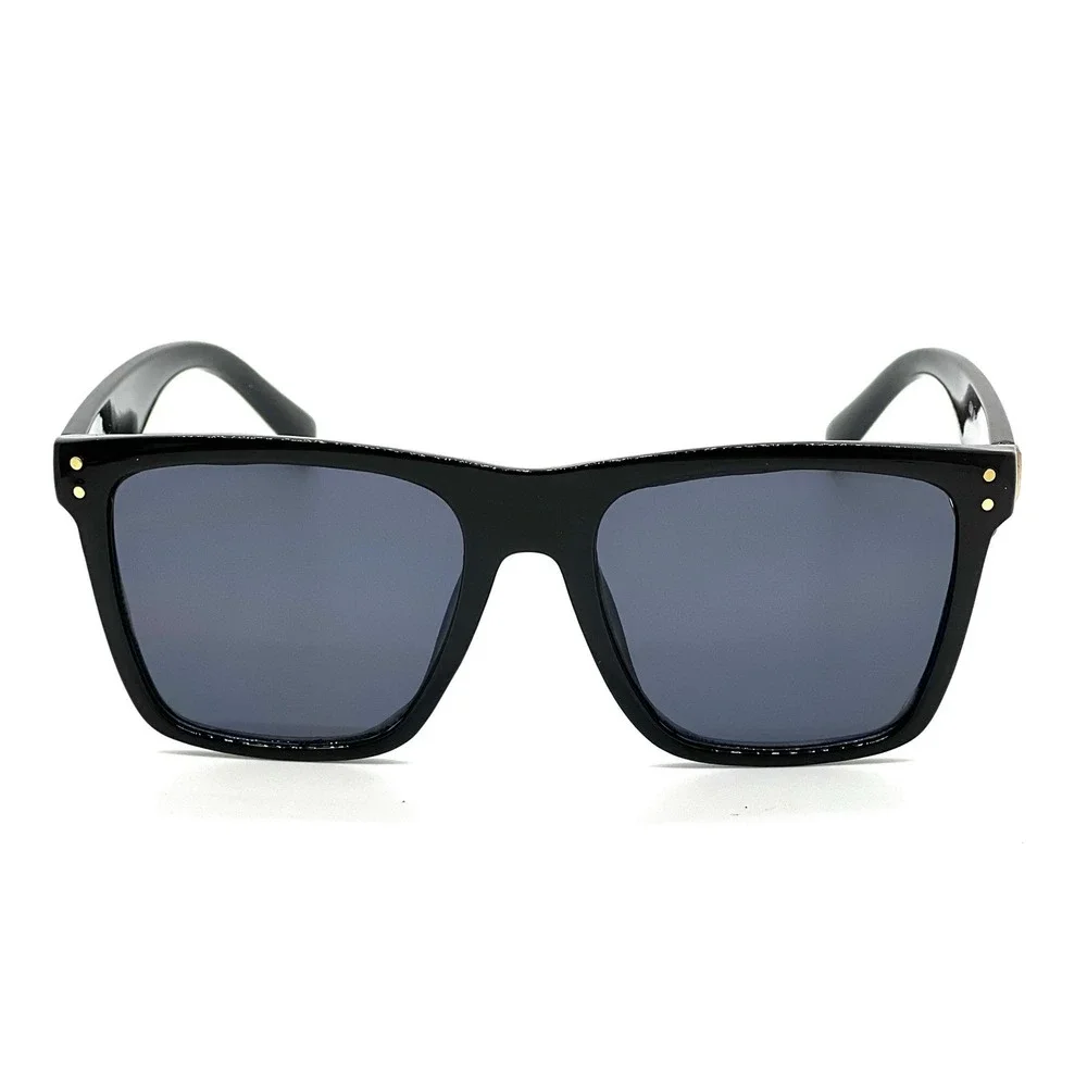 Women Black Sunglasses Gold Accent Modern Fashion Sun‎ Glasses Outdoor Driving
